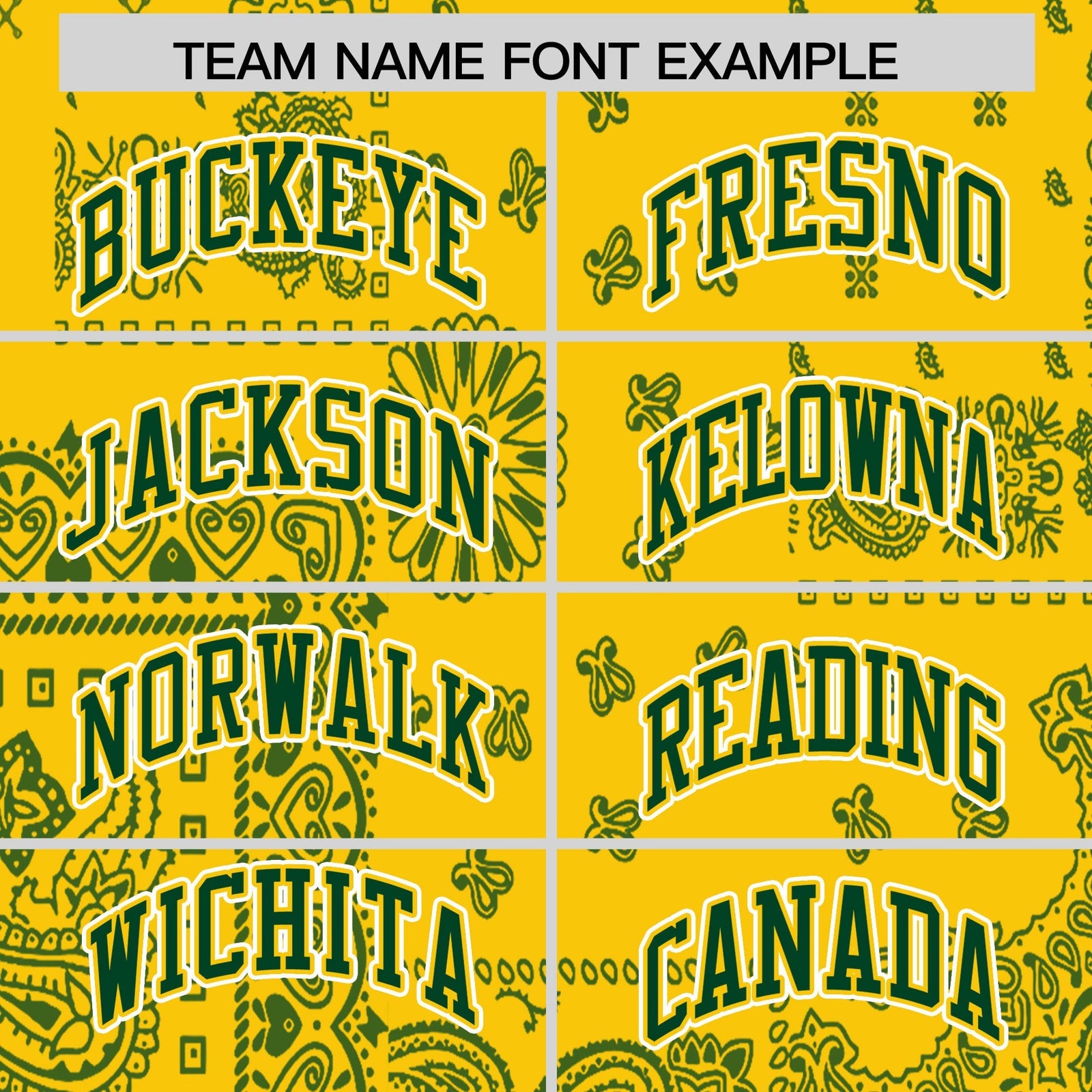 Custom Gold Green White Cashew Flower Graffiti Pattern V-Neck Hockey Jersey| KXKSHOP