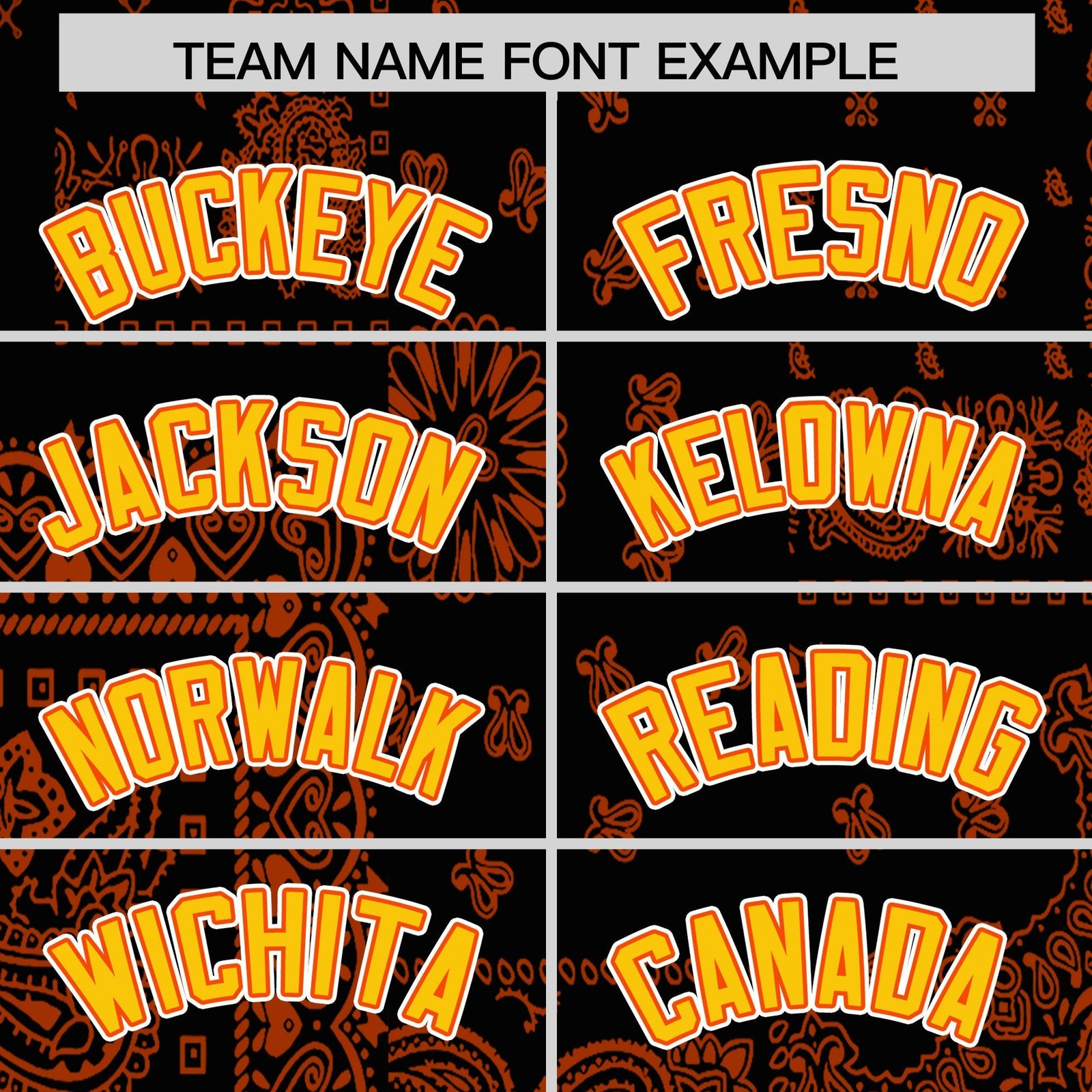 Custom Orange White Black Cashew Flower Graffiti Pattern V-Neck Hockey Jersey| KXKSHOP