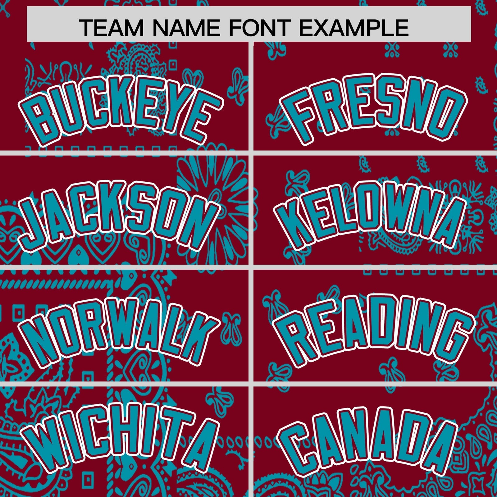 Custom Teal White Crimson Cashew Flower Graffiti Pattern V-Neck Hockey Jersey| KXKSHOP