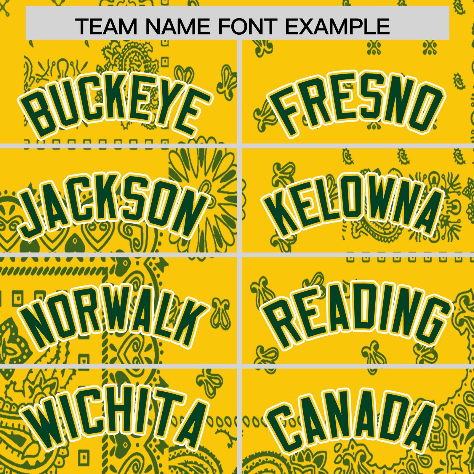 Custom Gold Green White Cashew Flower Graffiti Pattern V-Neck Hockey Jersey| KXKSHOP