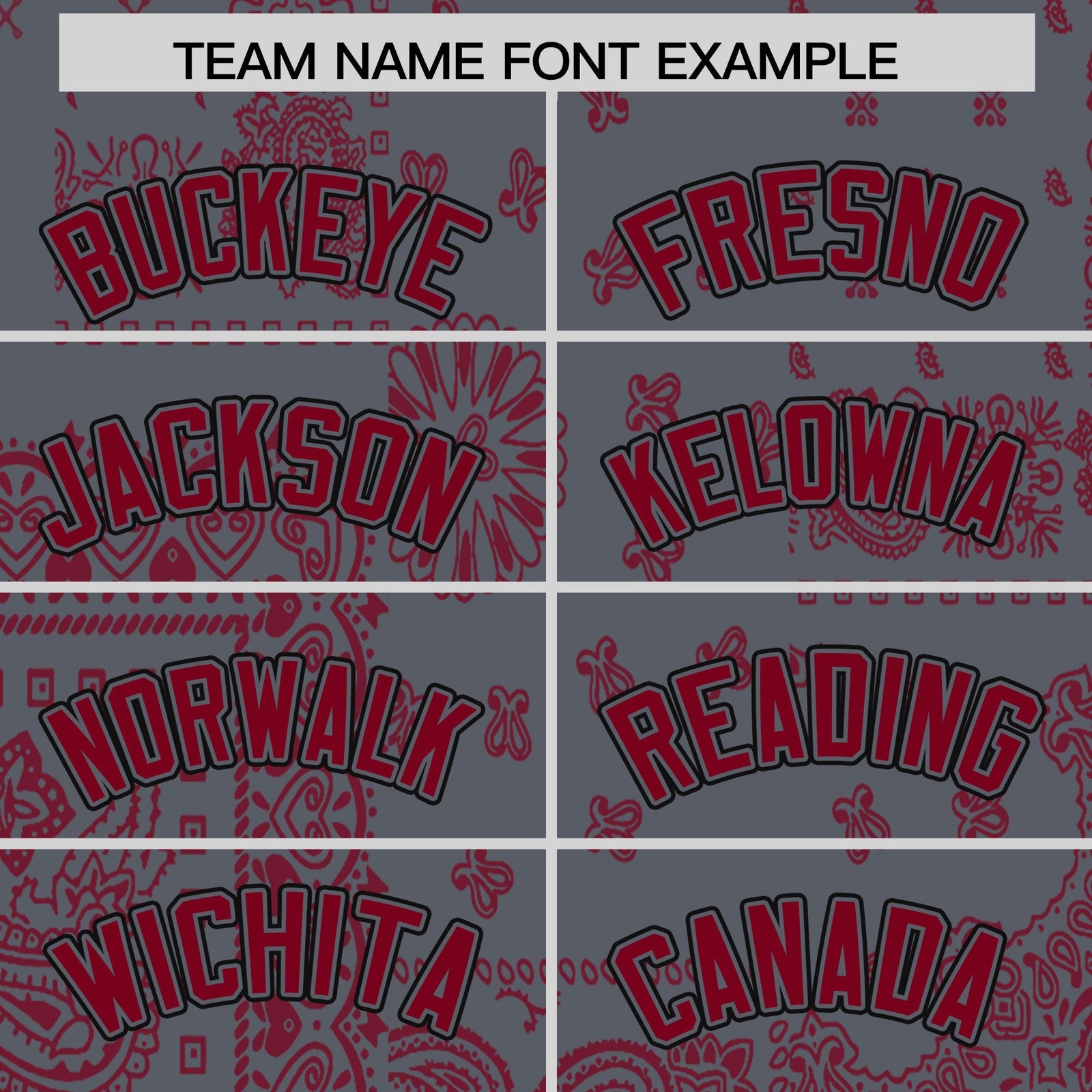 Custom Red Dark Gray White Cashew Flower Graffiti Pattern V-Neck Hockey Jersey| KXKSHOP