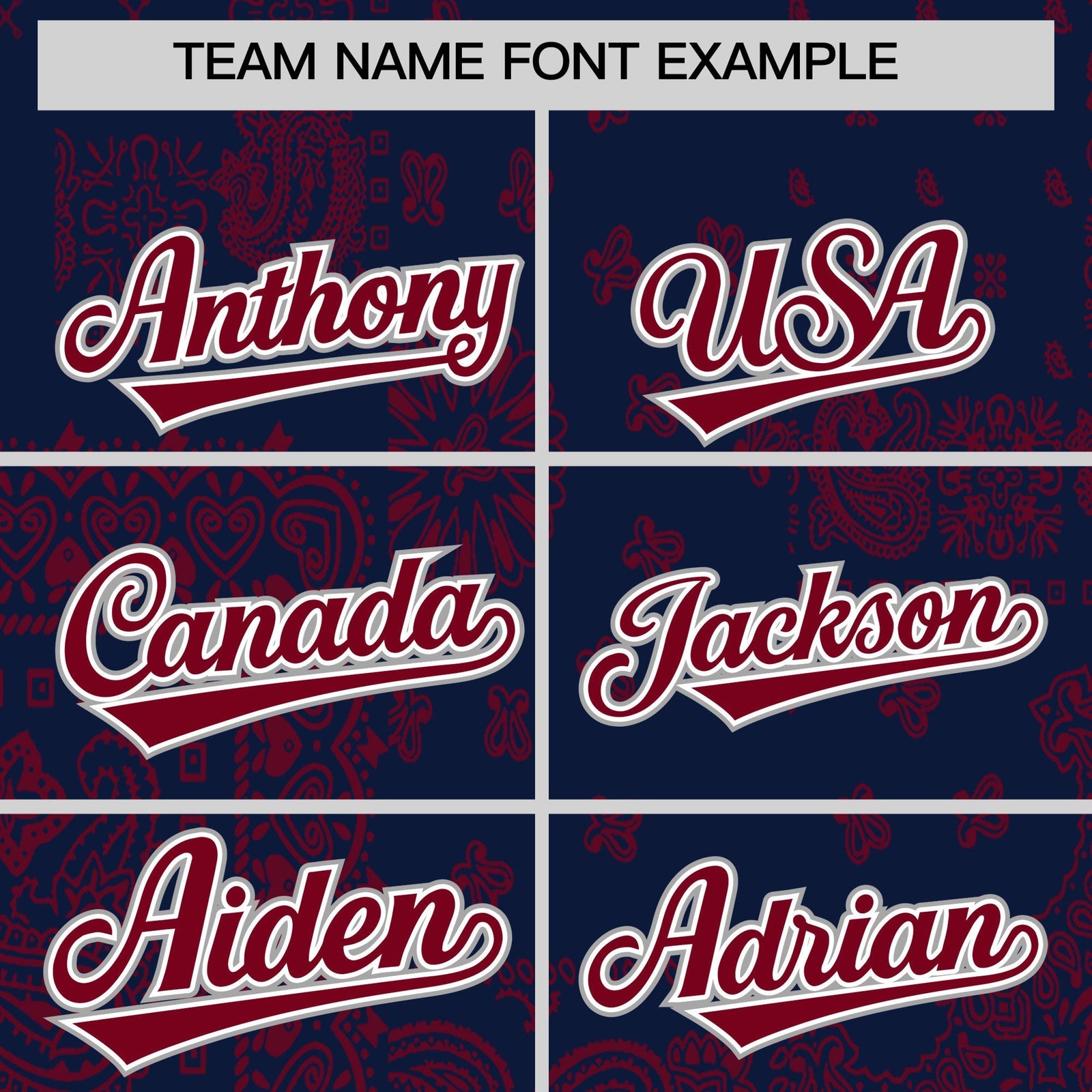 Custom Crimson Navy White Cashew Flower Graffiti Pattern V-Neck Hockey Jersey| KXKSHOP