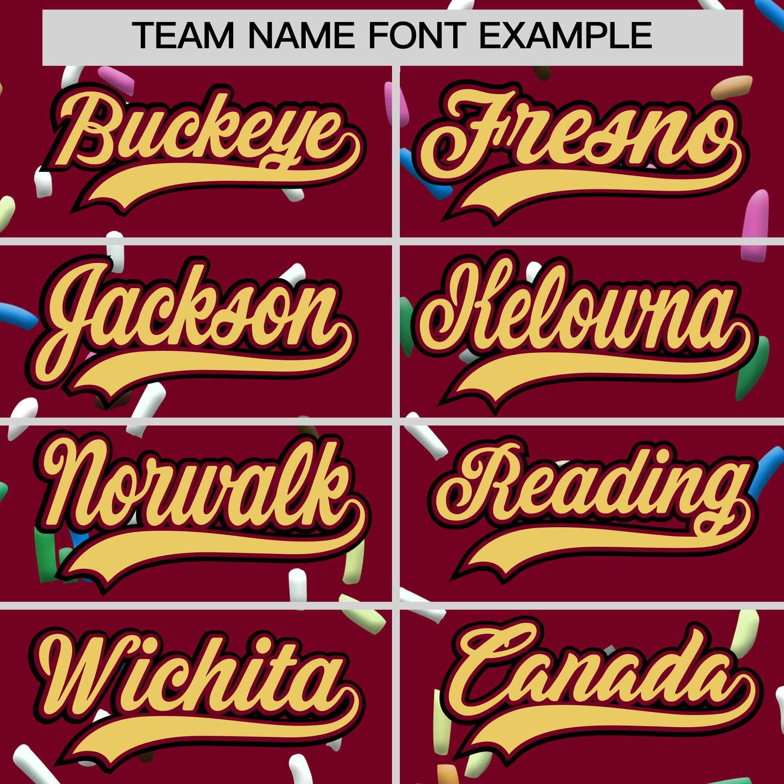 Custom Crimson Khaki Ice Cream Pattern Personalized V-Neck Hockey Jersey