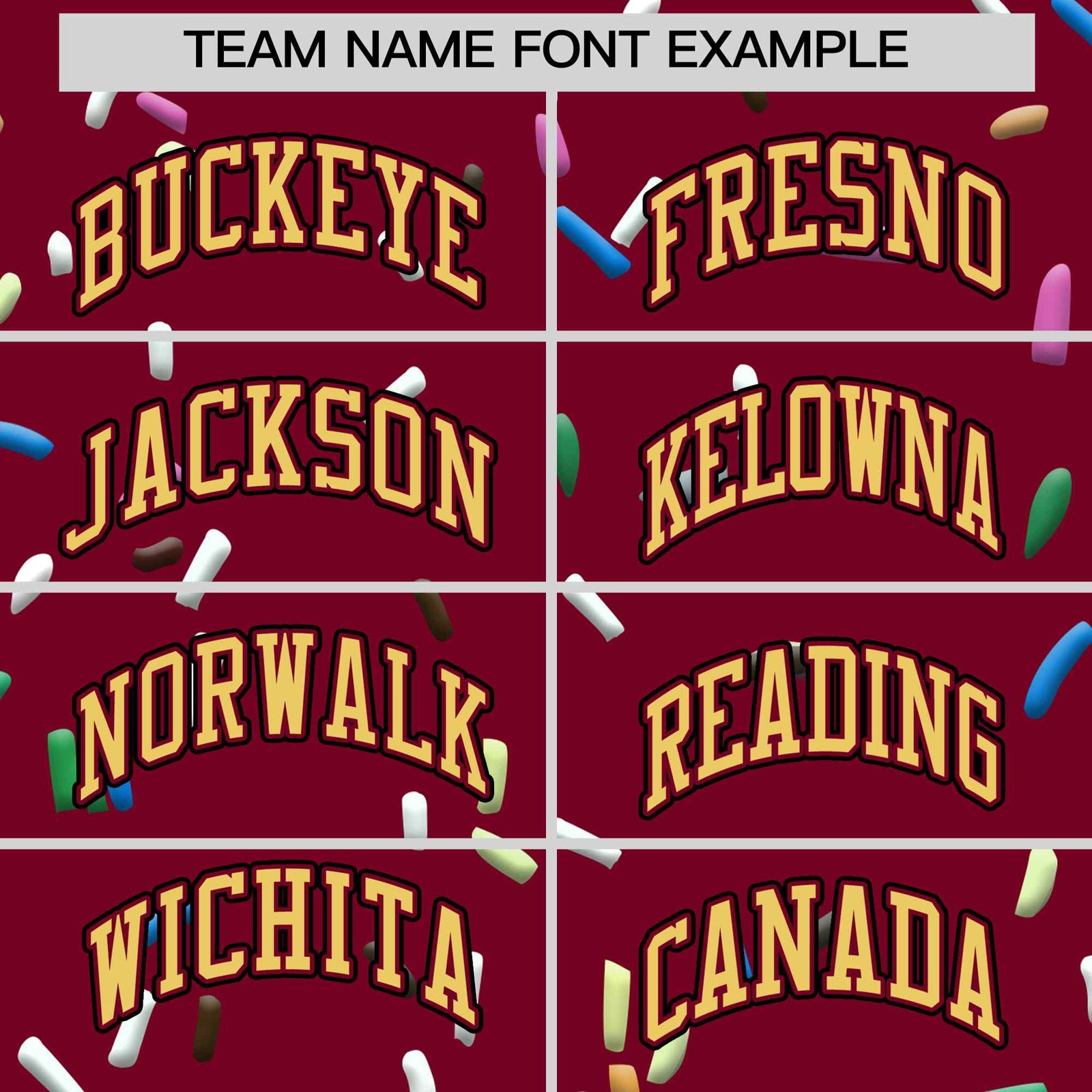 Custom Crimson Khaki Ice Cream Pattern Personalized V-Neck Hockey Jersey