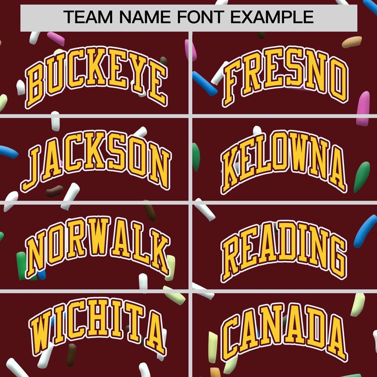Custom Burgundy Gold Ice Cream Pattern Personalized V-Neck Hockey Jersey