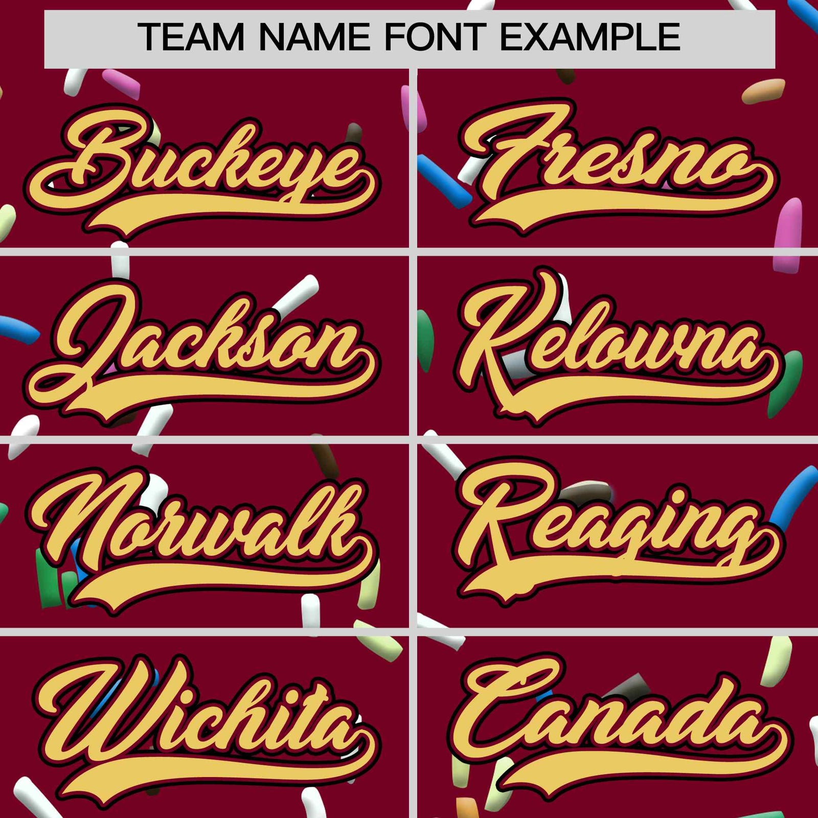 Custom Crimson Khaki Ice Cream Pattern Personalized V-Neck Hockey Jersey