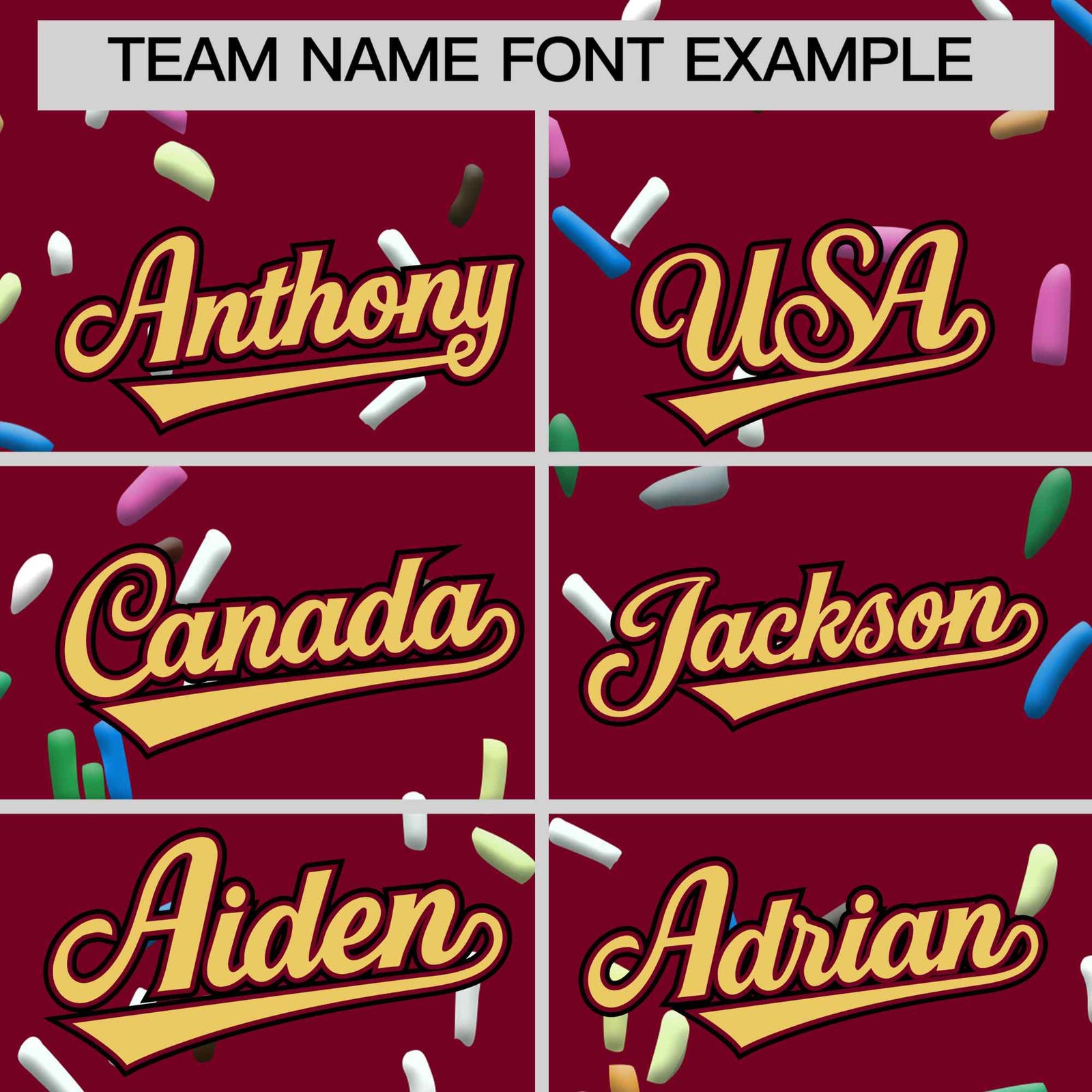 Custom Crimson Khaki Ice Cream Pattern Personalized V-Neck Hockey Jersey| KXKSHOP