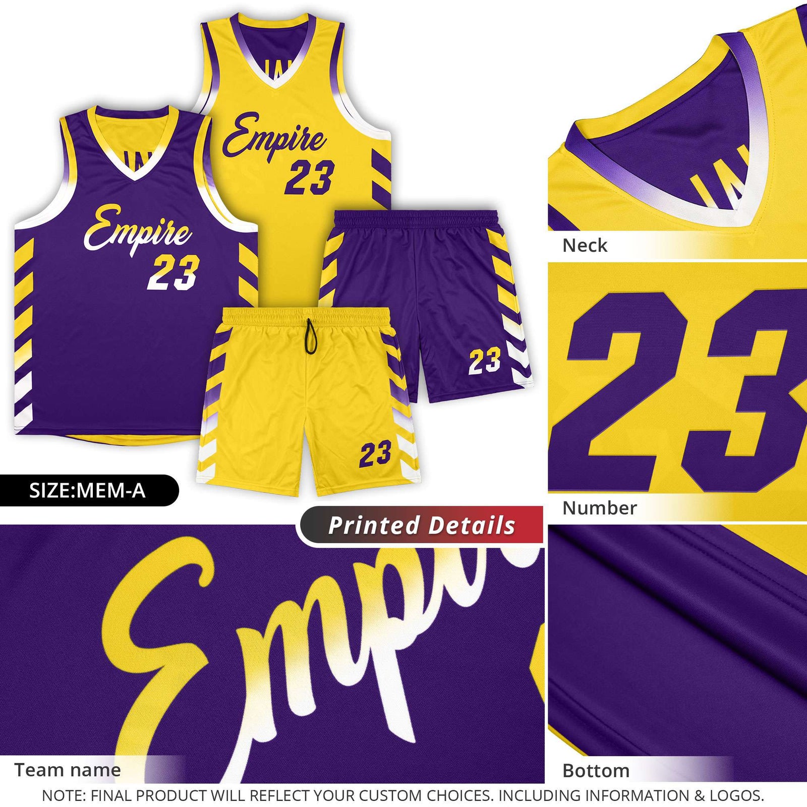 Custom Cream Red Reversible Basketball Jersey Kits - Side Arrow Old Gold Red Gradient