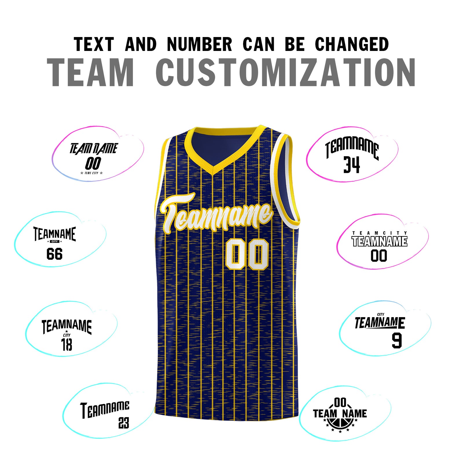 Custom Navy Custom Gray Pinstripe Retro Sets Uniform Basketball Jersey