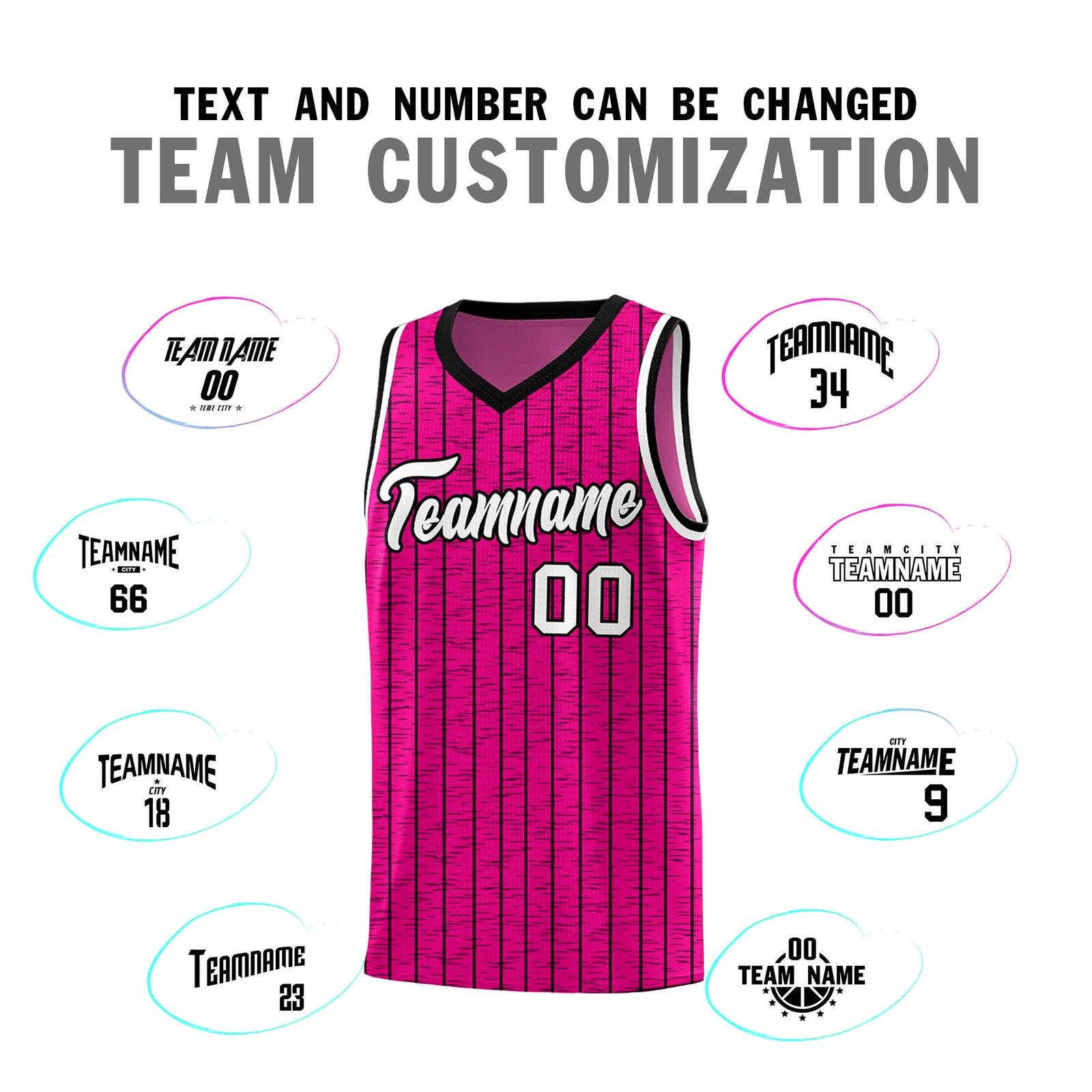Custom Pink Custom Gray Pinstripe Retro Sets Uniform Basketball Jersey