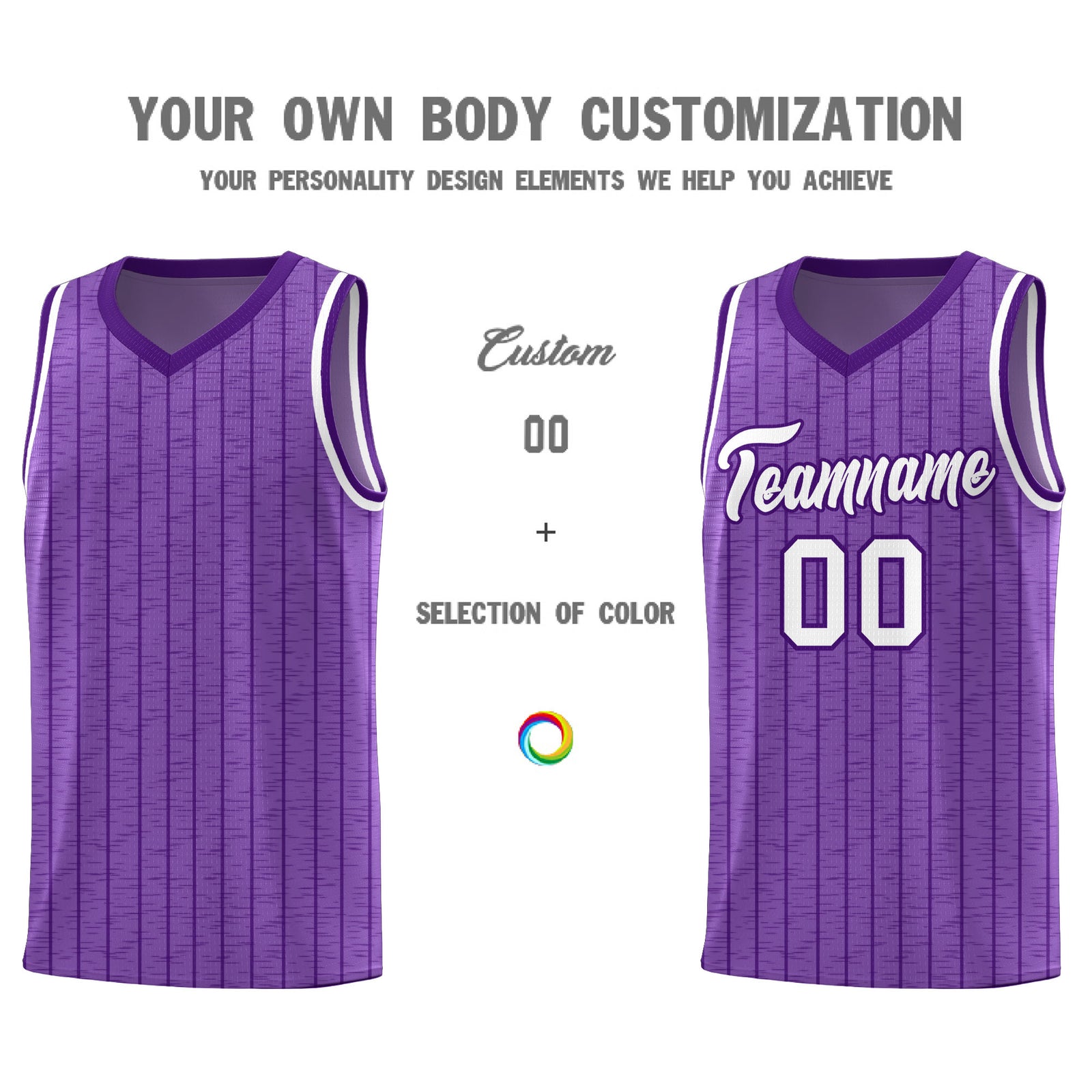 Custom Light Purple Custom Gray Pinstripe Retro Sets Uniform Basketball Jersey