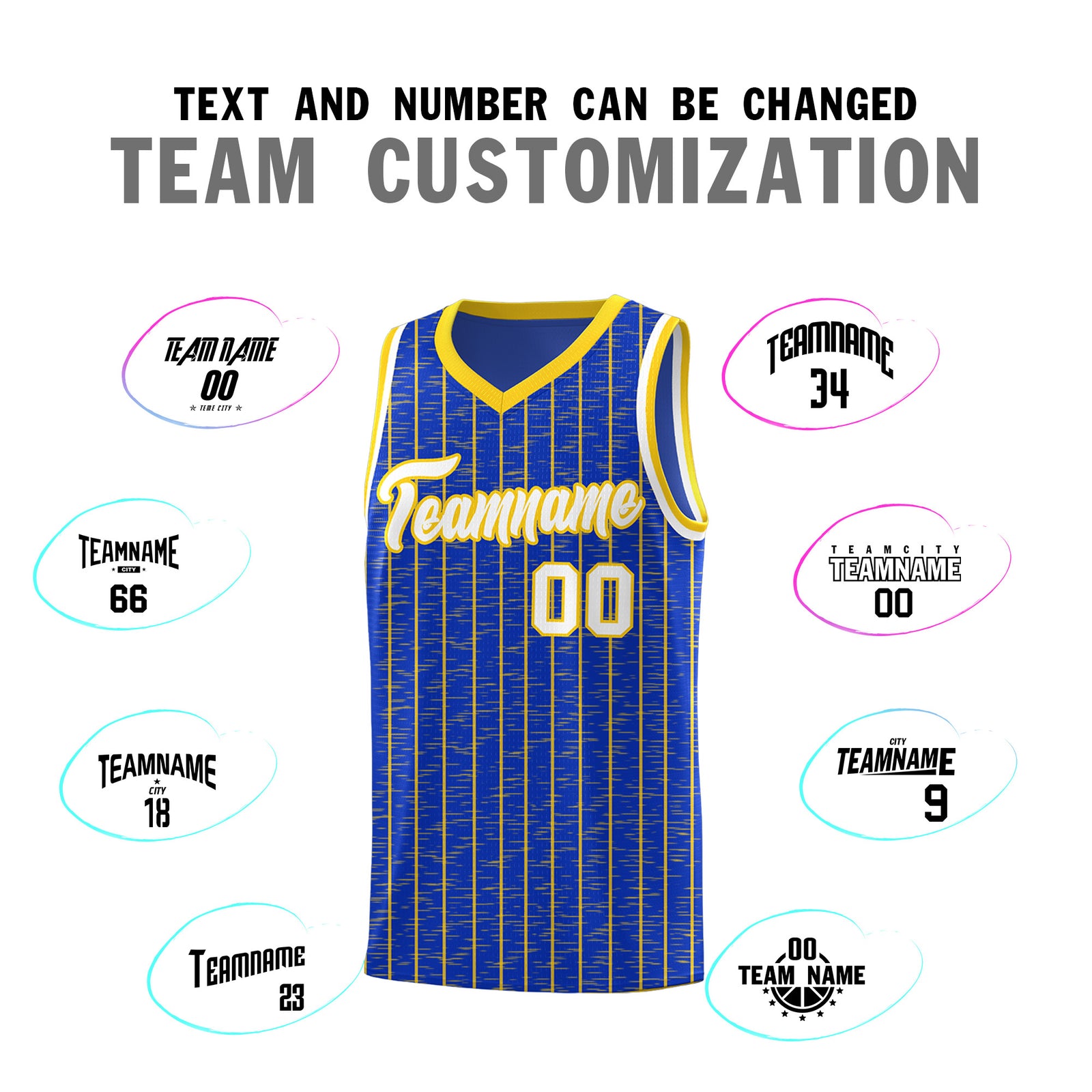 Custom Royal Blue Custom Gray Pinstripe Retro Sets Uniform Basketball Jersey