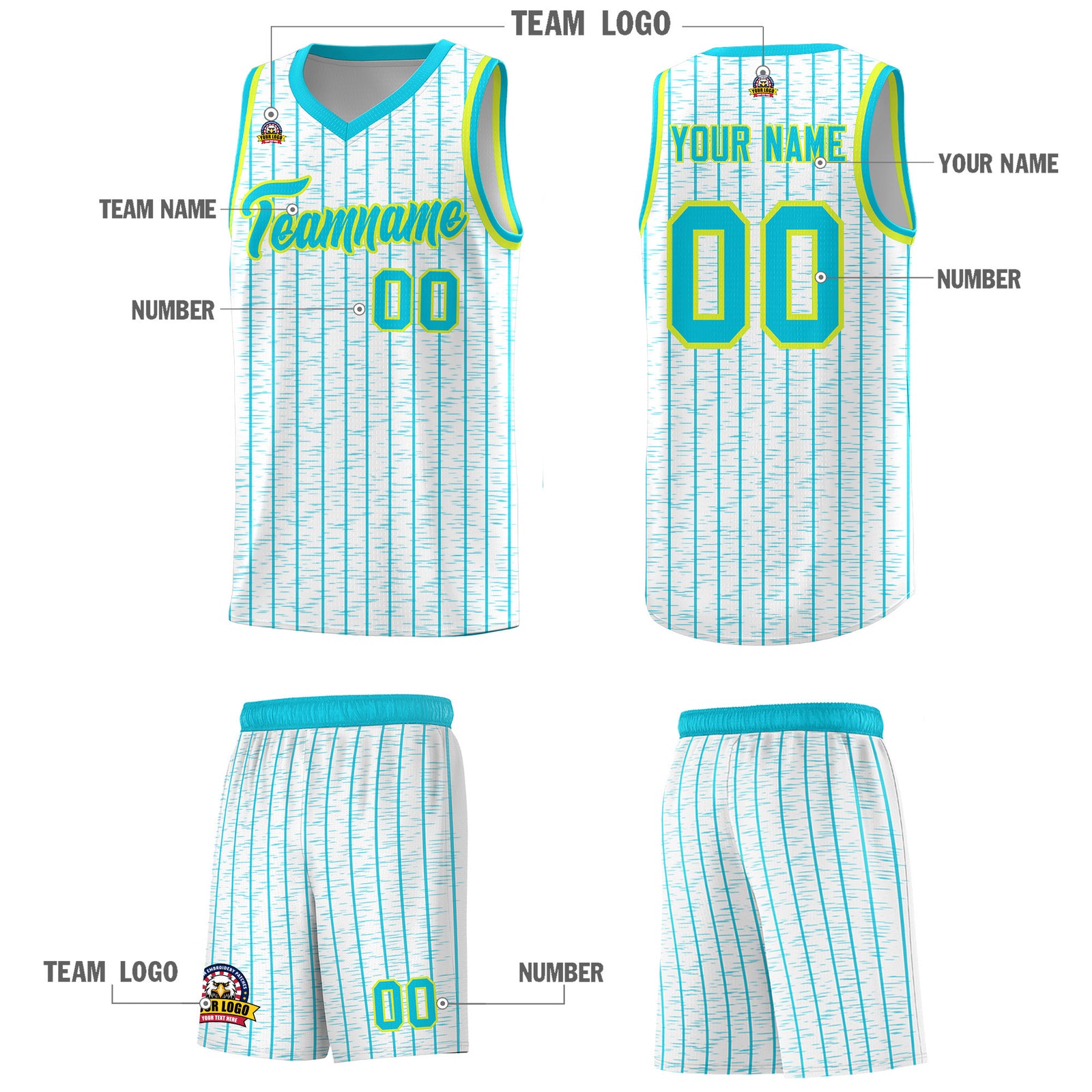 Custom White Custom Gray Pinstripe Retro Sets Uniform Basketball Jersey