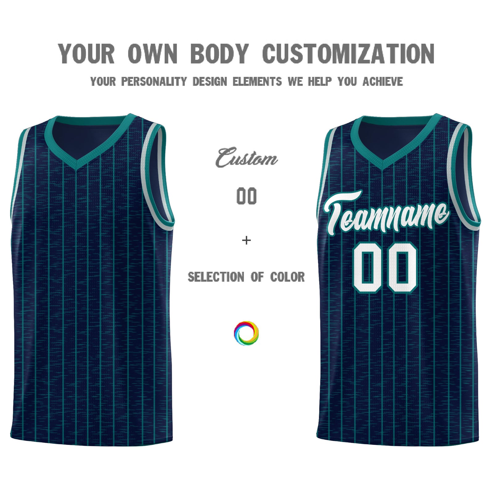 Custom Navy Custom Gray Pinstripe Retro Sets Uniform Basketball Jersey