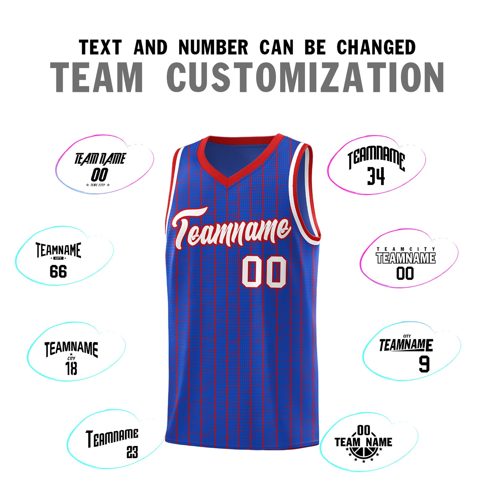 Custom Royal Blue Custom Gray Pinstripe Retro Sets Uniform Basketball Jersey