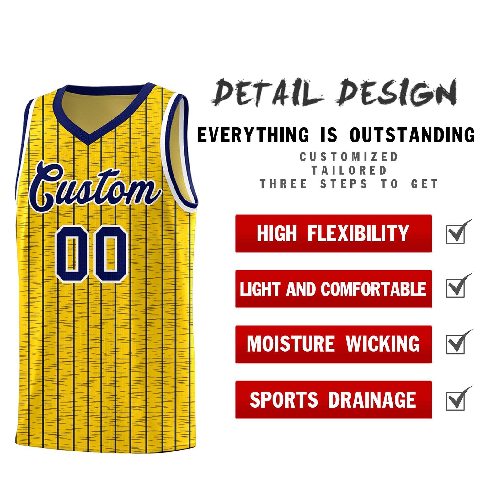 Custom Gold Custom Gray Pinstripe Retro Sets Uniform Basketball Jersey