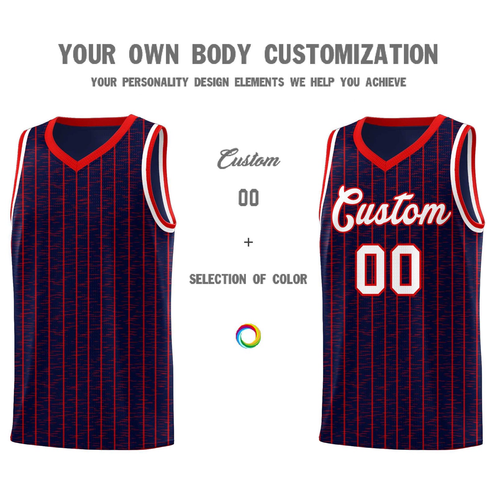 Custom Navy Custom Gray Pinstripe Retro Sets Uniform Basketball Jersey