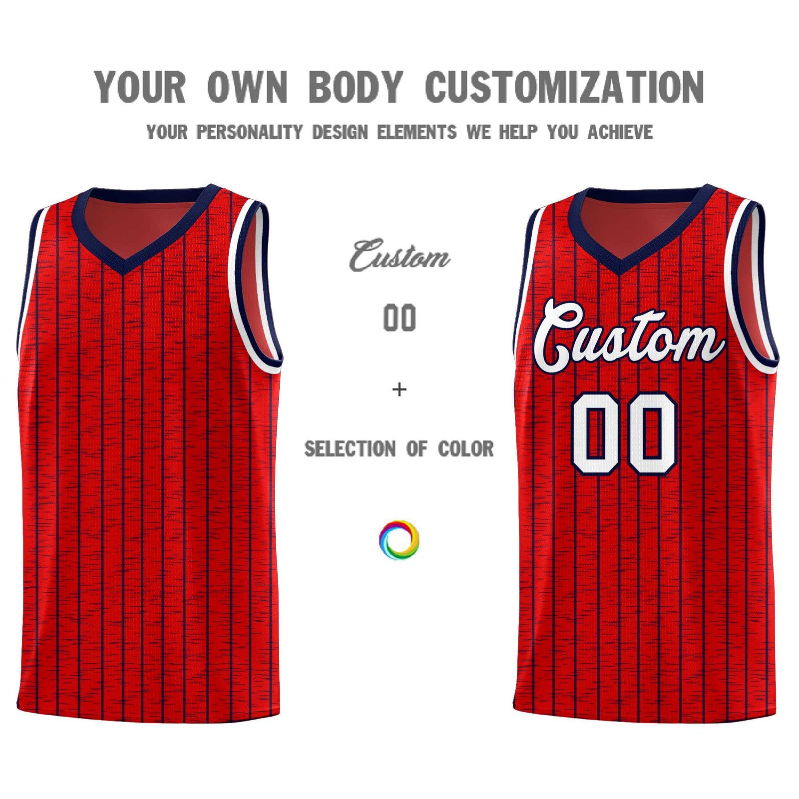 Custom Red Custom Gray Pinstripe Retro Sets Uniform Basketball Jersey