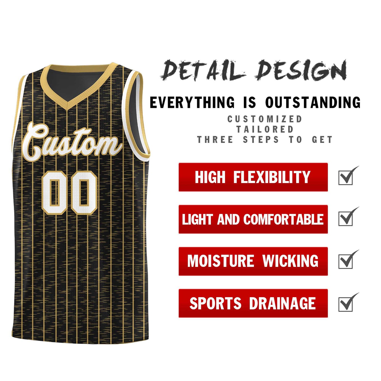 Custom Black Custom Gray Pinstripe Retro Sets Uniform Basketball Jersey