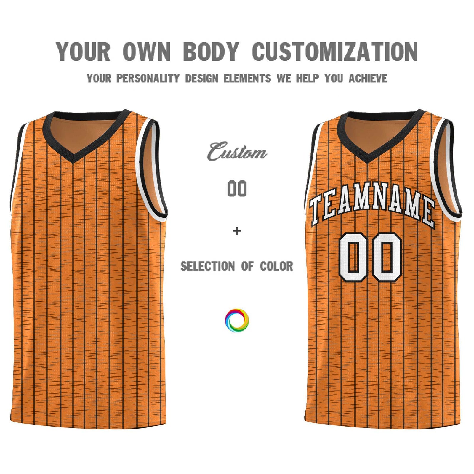 Custom Gold Orange Custom Gray Pinstripe Retro Sets Uniform Basketball Jersey