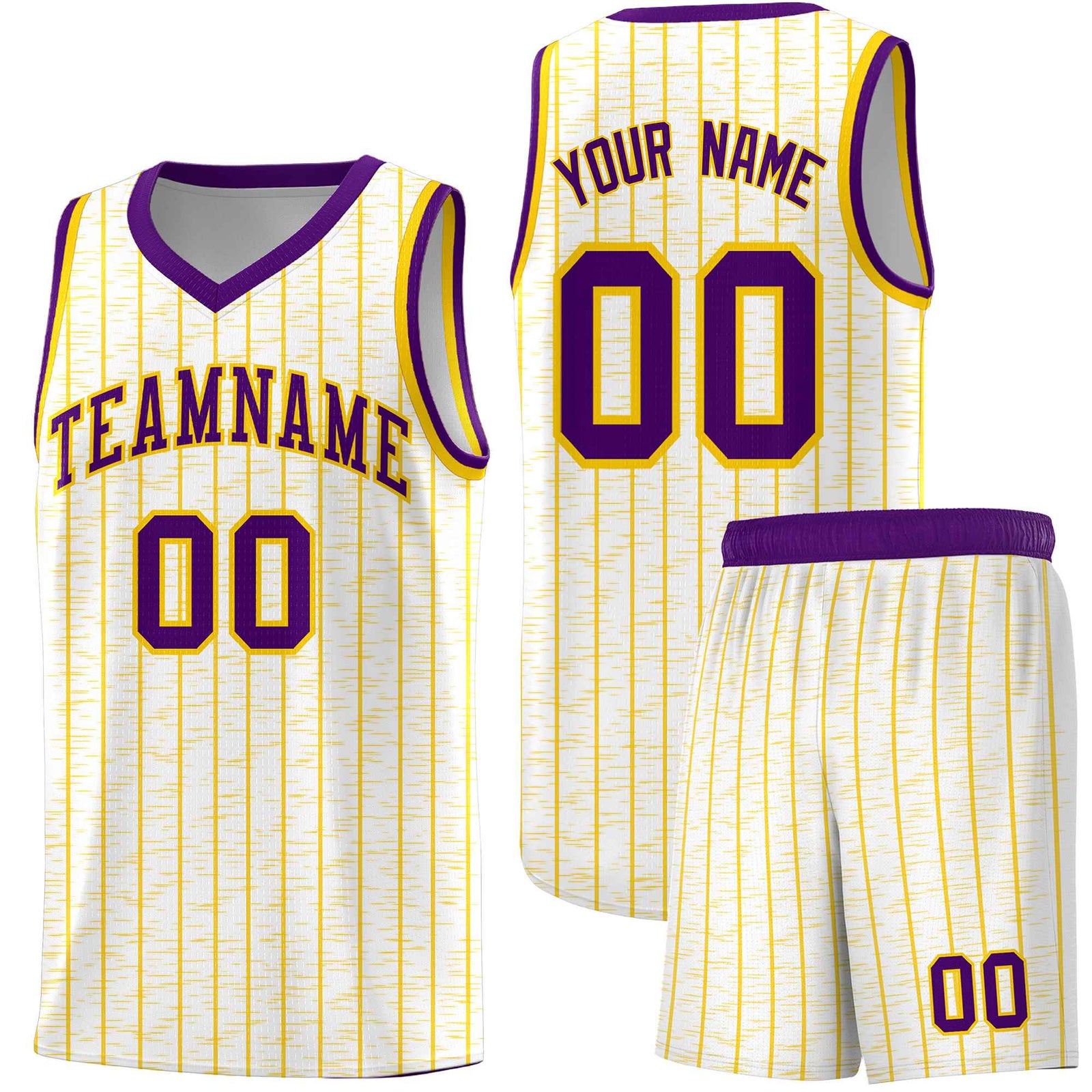 Custom White Custom Gray Pinstripe Retro Sets Uniform Basketball Jersey