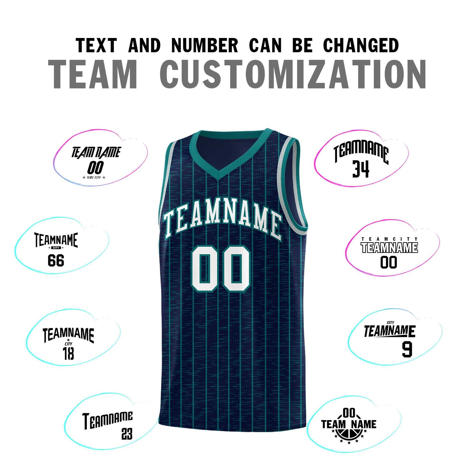 Custom Navy Custom Gray Pinstripe Retro Sets Uniform Basketball Jersey