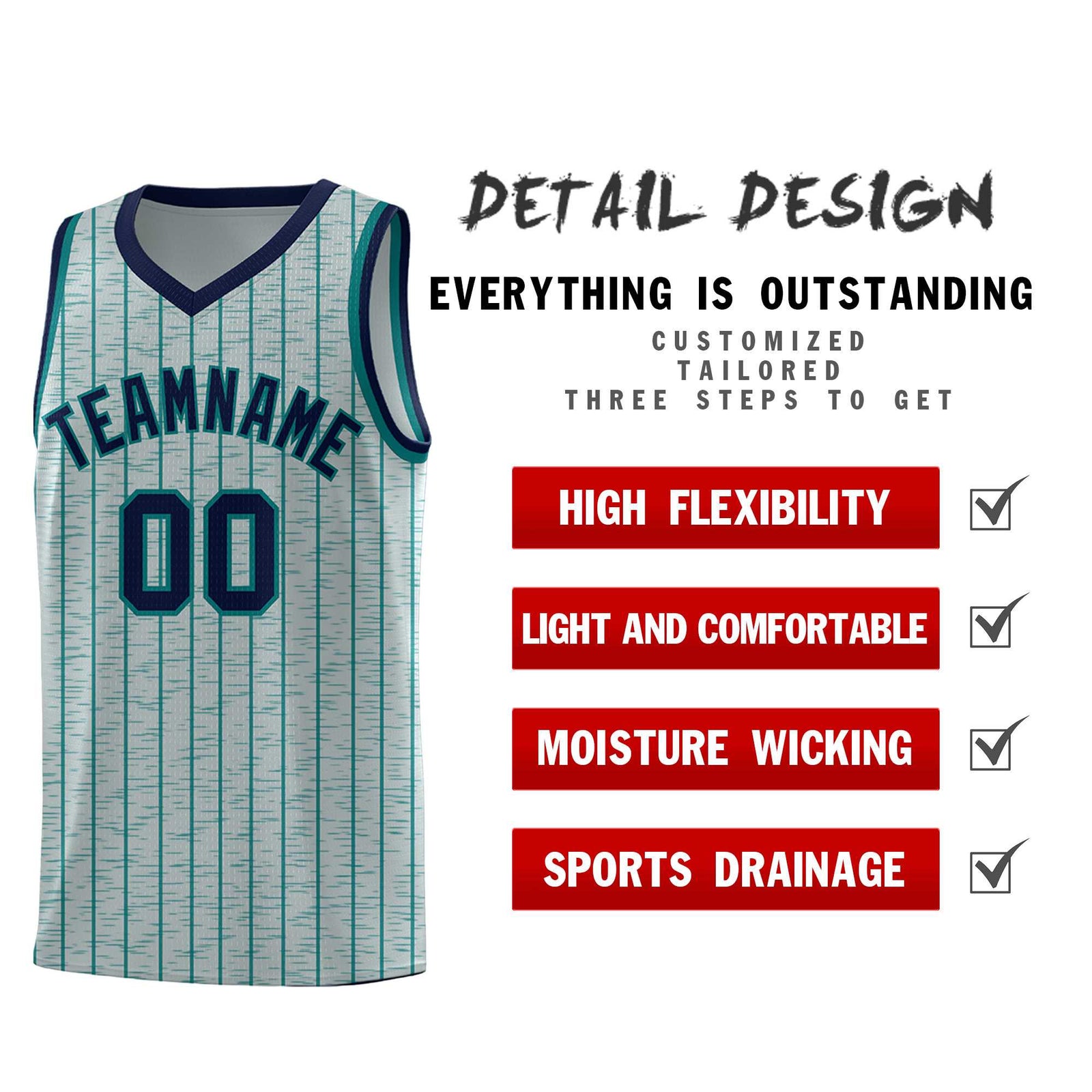 Custom Gray Custom Gray Pinstripe Retro Sets Uniform Basketball Jersey