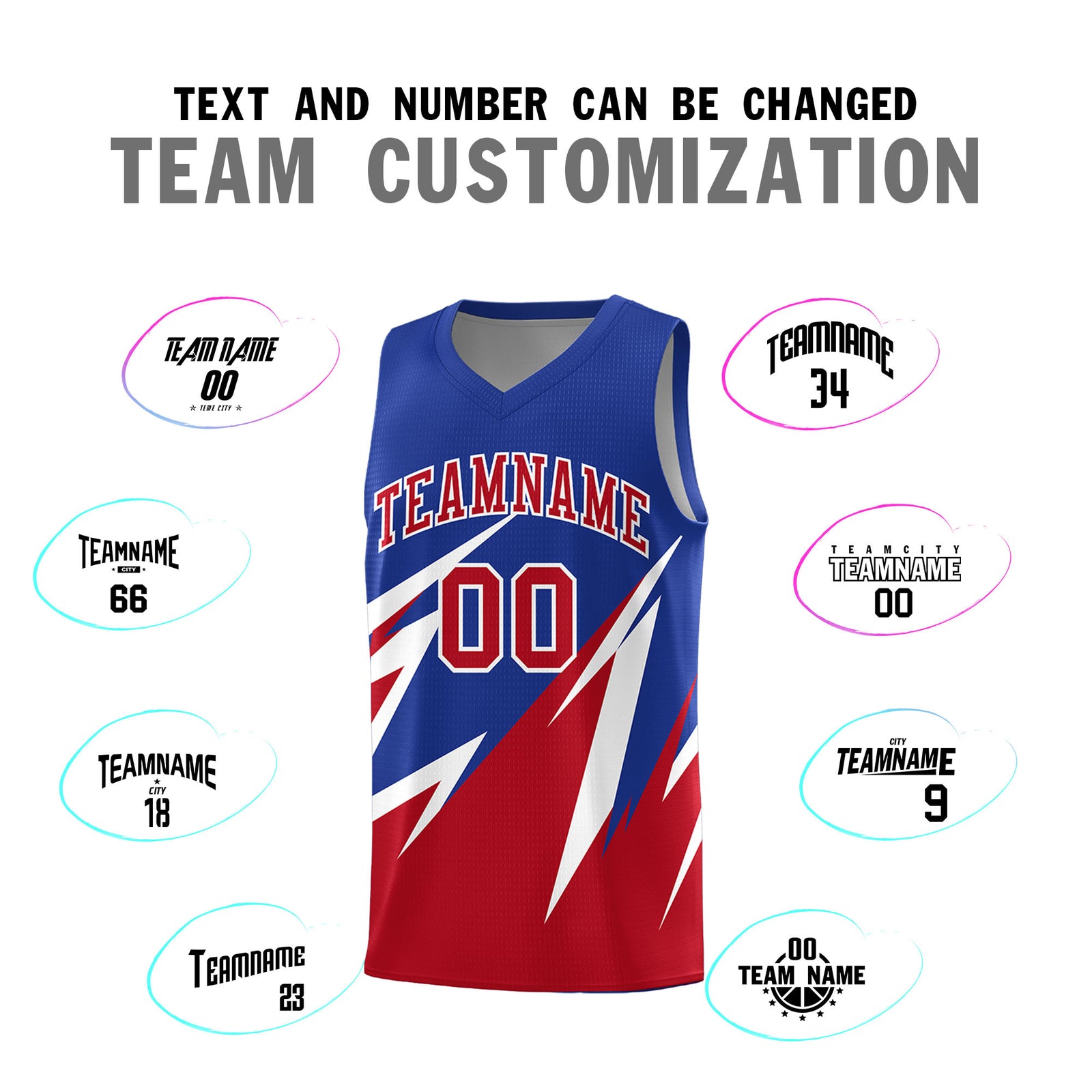 Custom Royal Abstract Mountain Pattern Sports Uniform Basketball Jersey