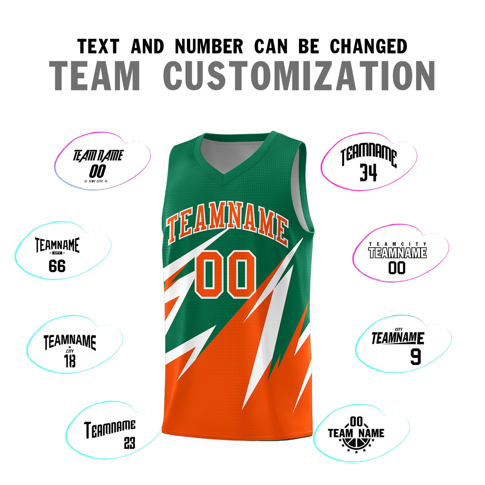 Custom Kelly Green Abstract Mountain Pattern Sports Uniform Basketball Jersey
