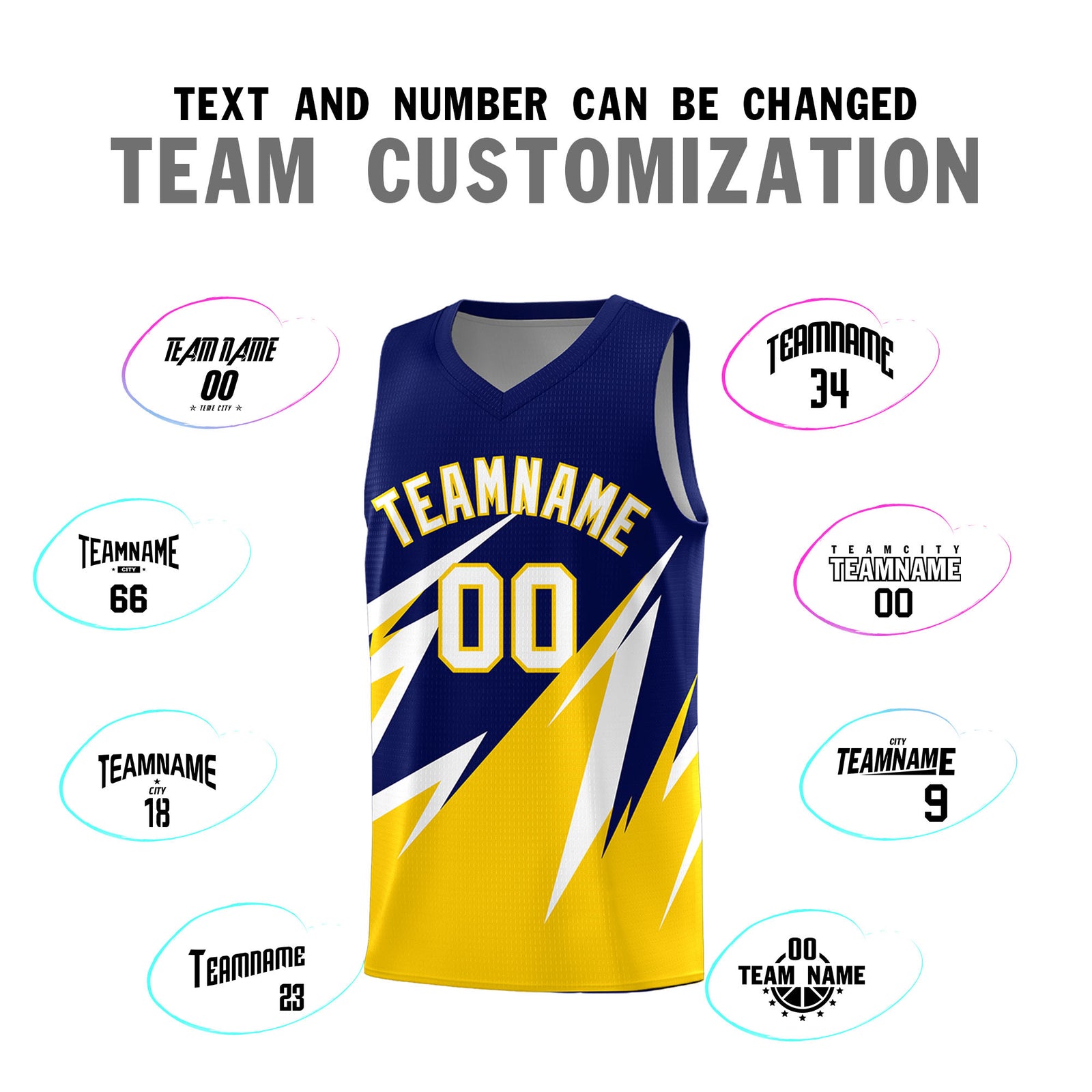 Custom Navy Abstract Mountain Pattern Sports Uniform Basketball Jersey