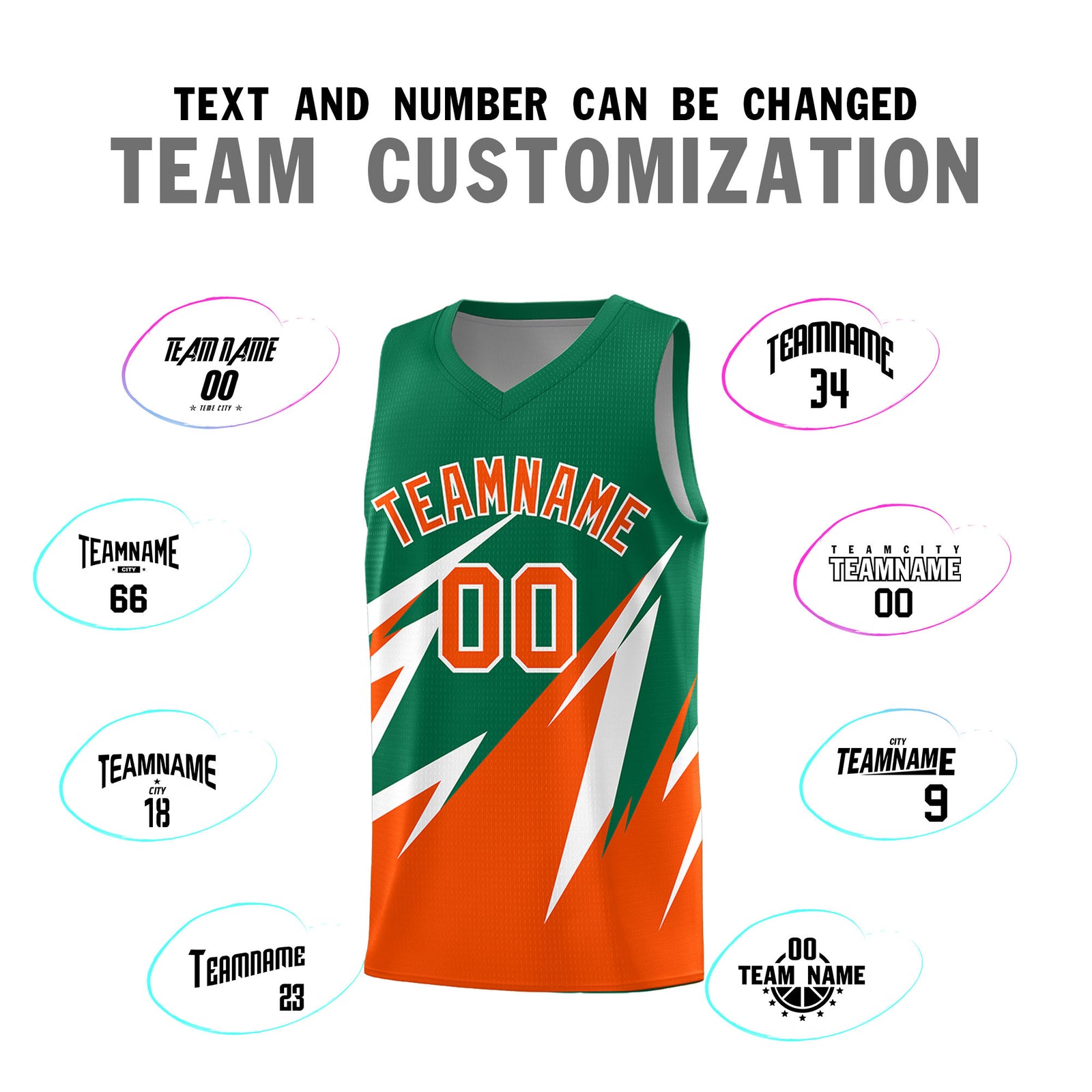 Custom Kelly Green Abstract Mountain Pattern Sports Uniform Basketball Jersey