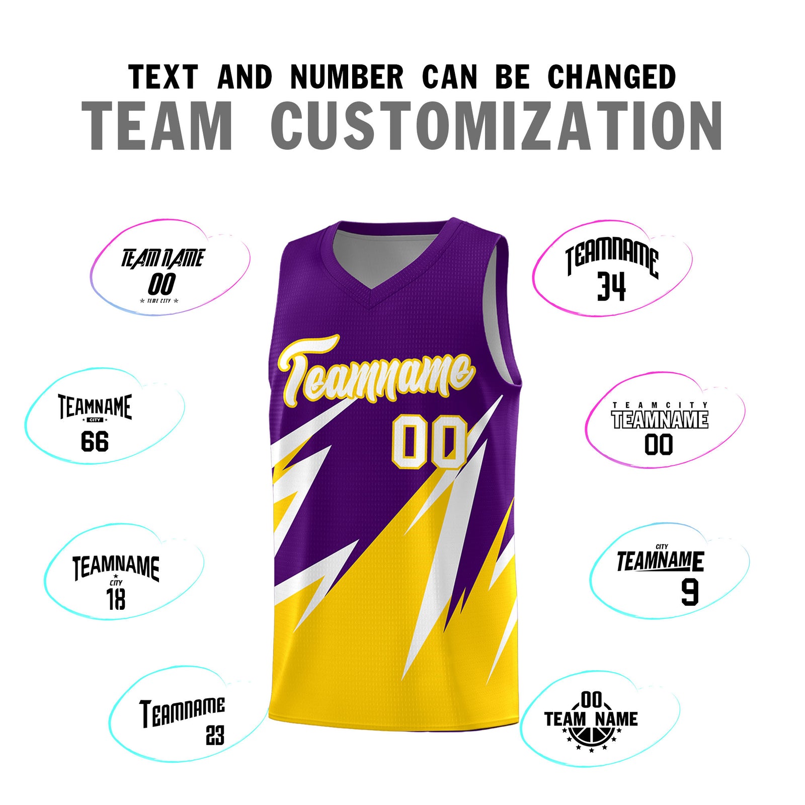 Custom Purple Abstract Mountain Pattern Sports Uniform Basketball Jersey