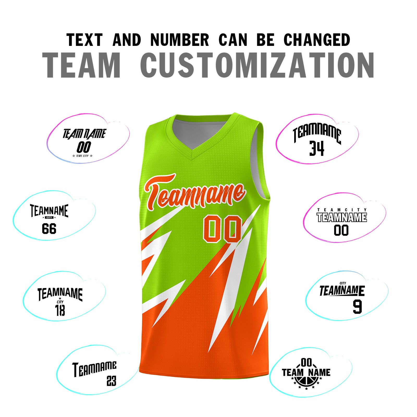 Custom Neon Green Abstract Mountain Pattern Sports Uniform Basketball Jersey