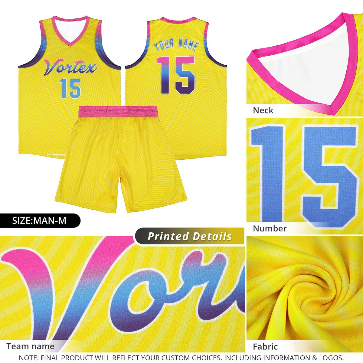 Custom Red White Wave Pattern Sports Uniform Basketball Kits
