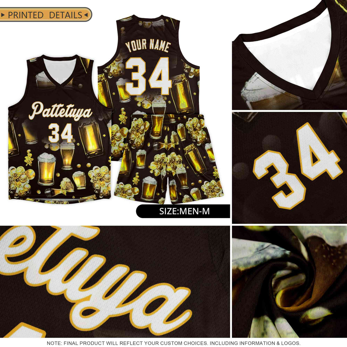 Custom Neon Green National Beer Day Personalized Beer Bubble Basketball Jersey | Perfect for parties | Dye-sublimation printing | KXKSHOP