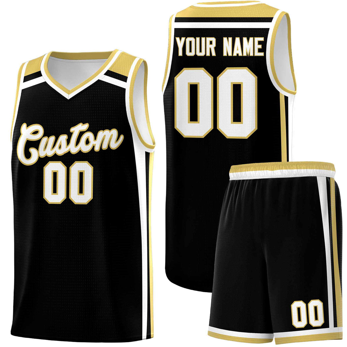 Custom Black Khaki White Trendy Color Charge Series Sports Uniform Basketball Jersey| KXKSHOP