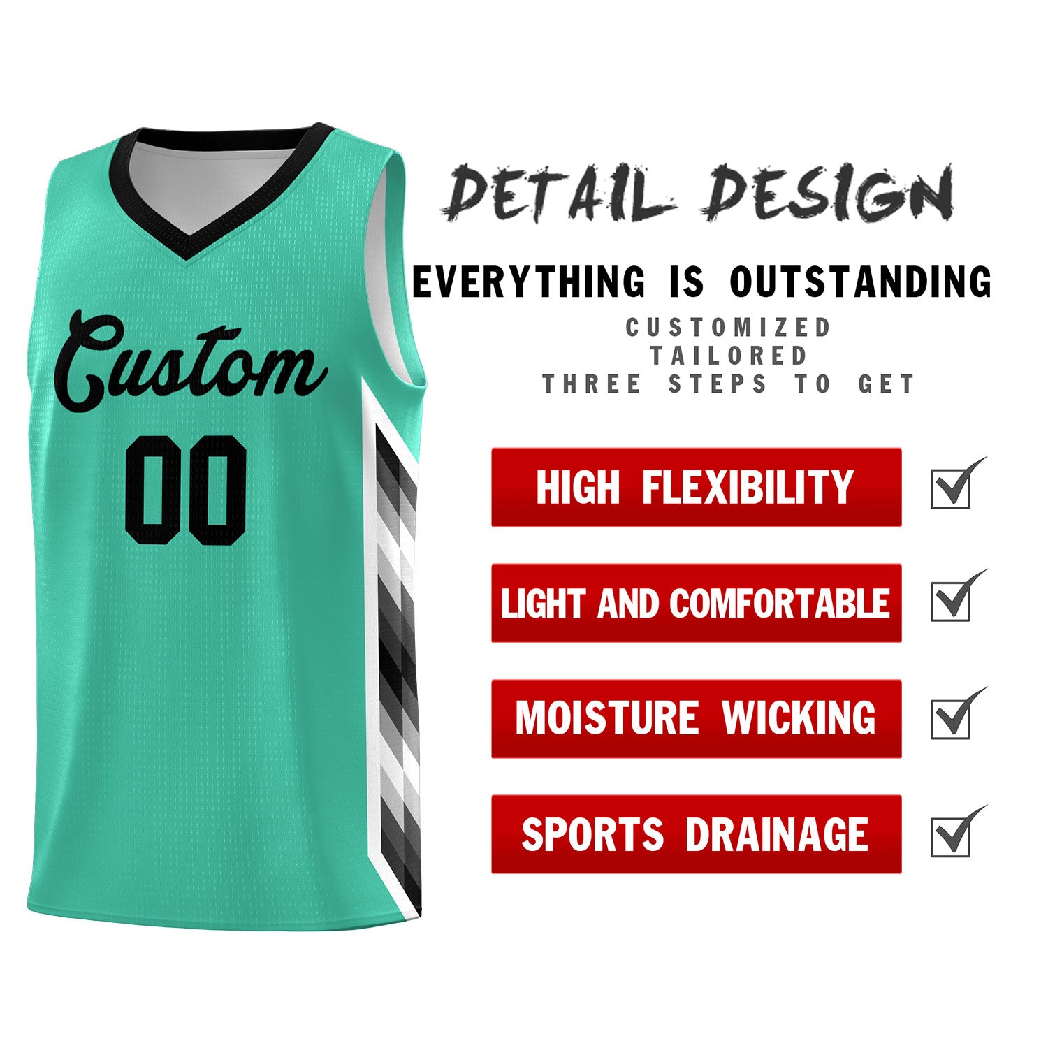Custom Bright Green Mosaic Gradient Fashion Sports Uniform Basketball Jersey