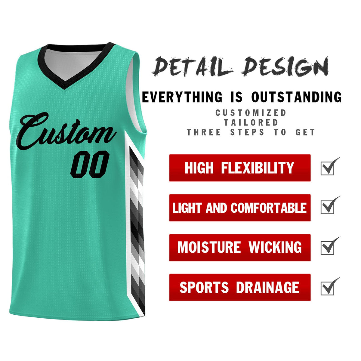 Custom Bright Green Mosaic Gradient Fashion Sports Uniform Basketball Jersey