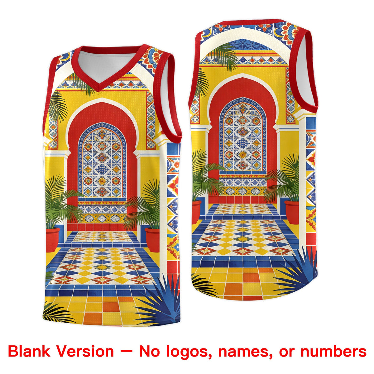 Custom White Orange Mexican Colors Graffiti Patterns Lightweight Uniform Basketball Jersey