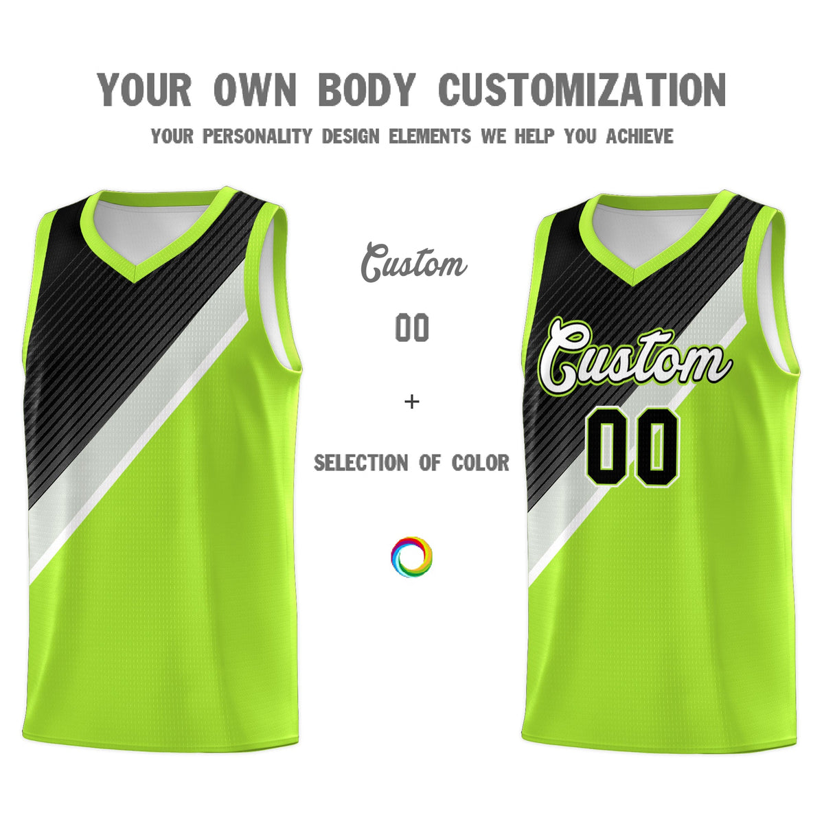 Custom Black Gray Diagonal Stripes Color Block Sets Basketball Jersey | For Men,Perfect for Teams,Perfect for Coaches,Sublimation Printed,For Kid,For Youth | KXKSHOP