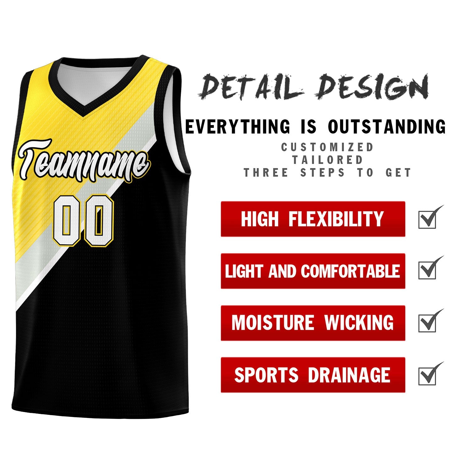 Custom Black Gold Gray Diagonal Stripes Color Block Sets Basketball Jersey | For Men,Perfect for Teams,Perfect for Coaches,Sublimation Printed,For Kid,For Youth | KXKSHOP