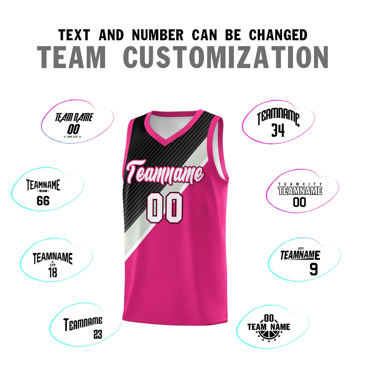 Custom Rose Red Sky Blue Black Gray Diagonal Stripes Color Block Sets Basketball Jersey | For Men,Perfect for Teams,Perfect for Coaches,Sublimation Printed,For Kid,For Youth | KXKSHOP