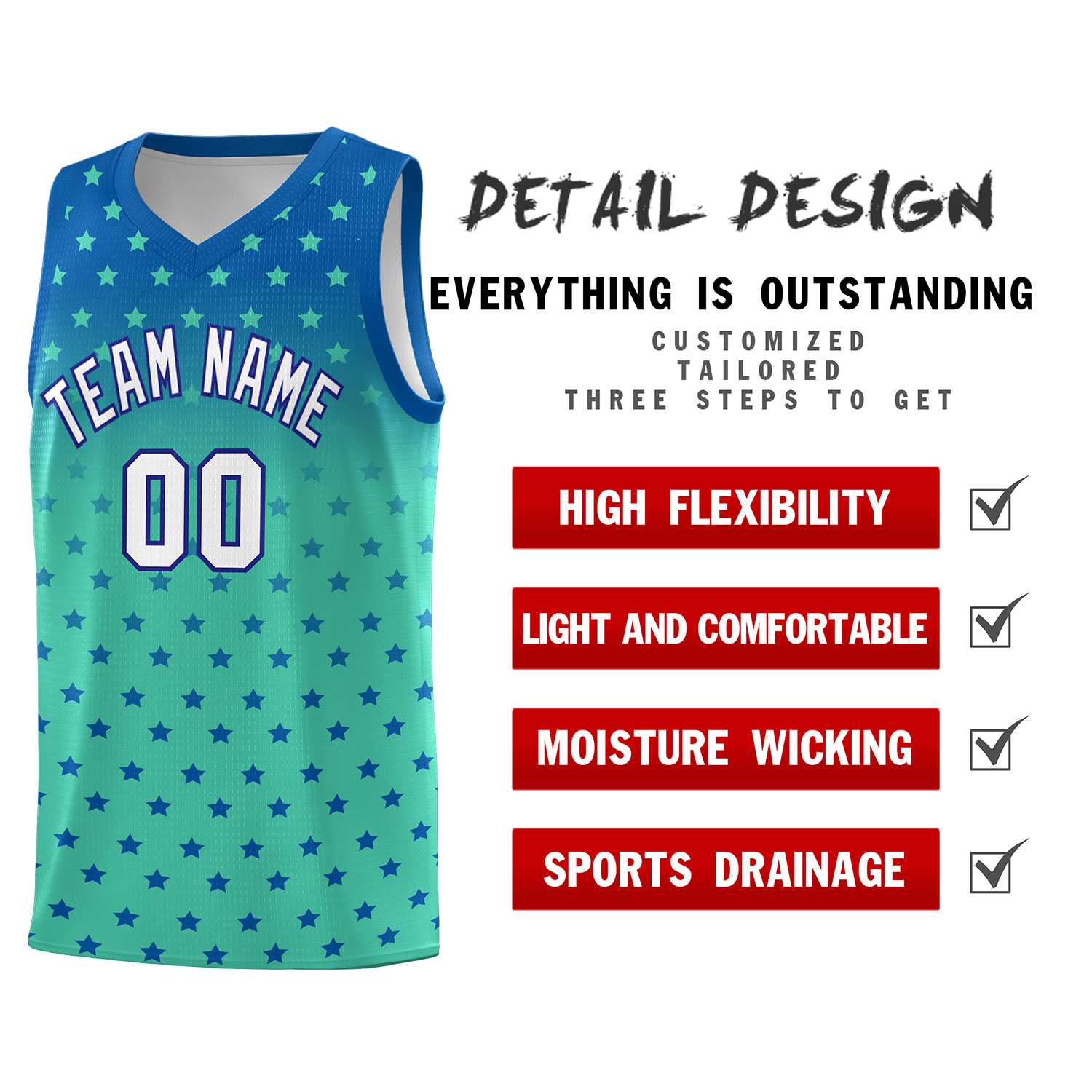 Custom Royal Bright Green Gradient Start Pattern Basketball Jersey Sets