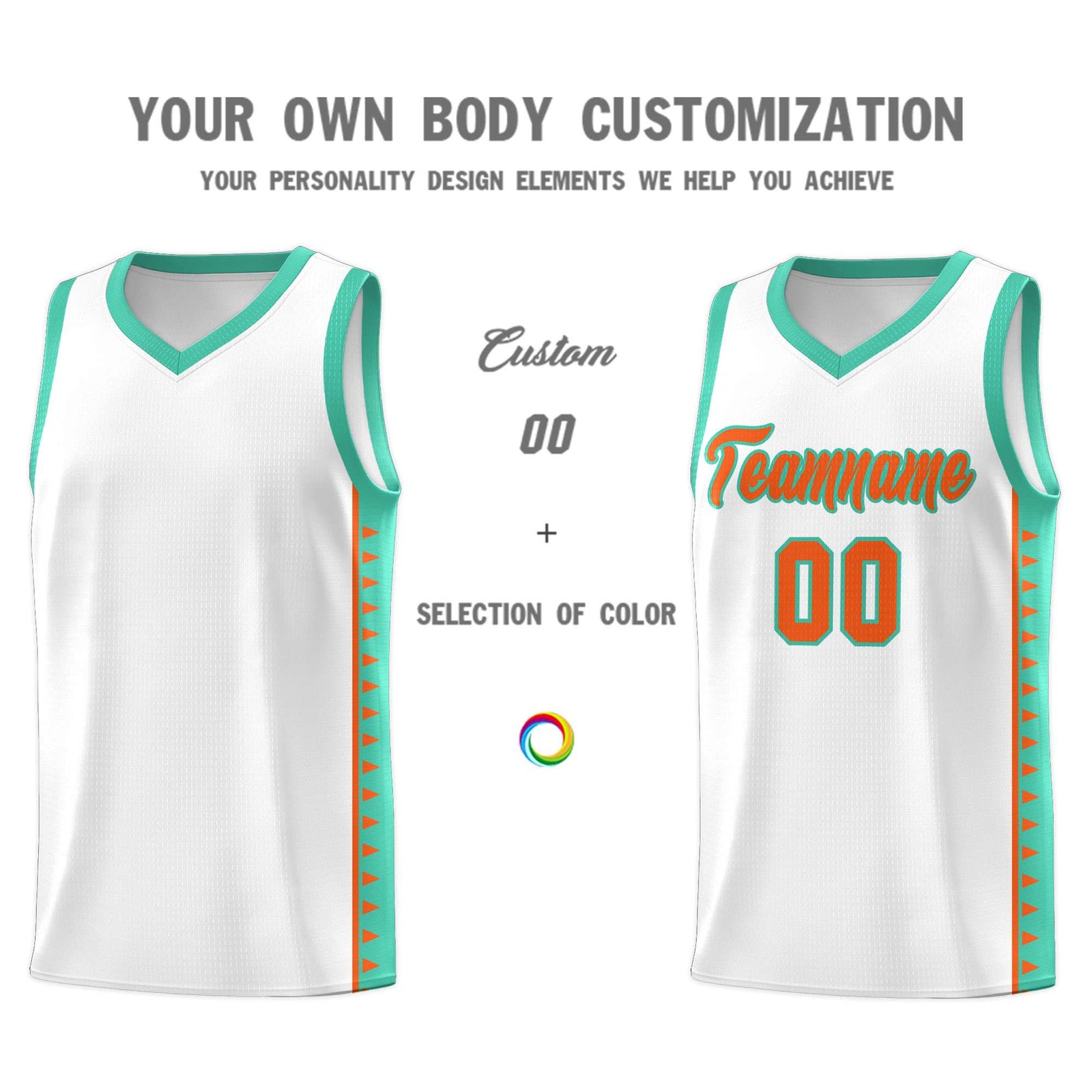 Custom White Bright Green Basketball Kits With Side Zigzag Pattern