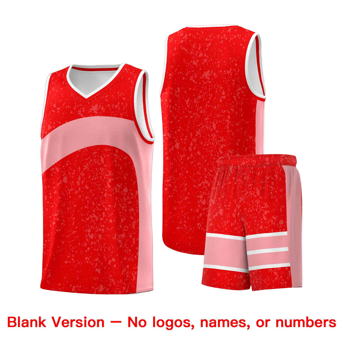 Custom Light Red Light Pink Dot Graffiti Pattern Irregular Team Names Sports Uniform Basketball Jersey