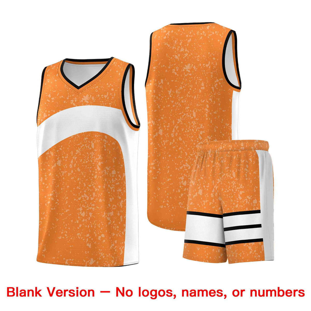Custom Gold Orange White Dot Graffiti Pattern Irregular Team Names Sports Uniform Basketball Jersey