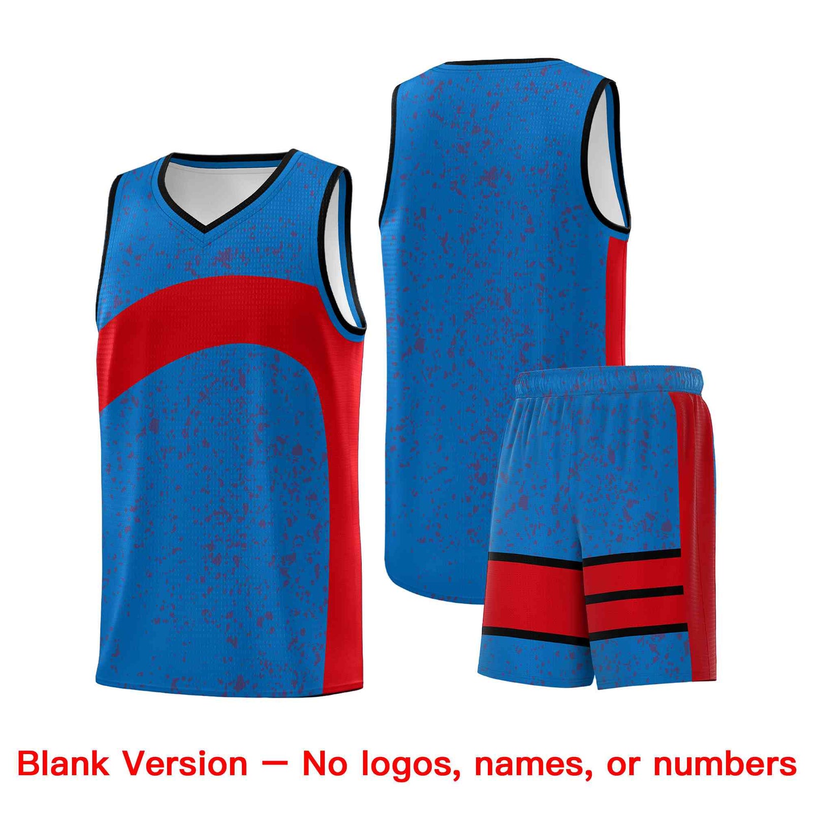 Custom Royal Red Dot Graffiti Pattern Irregular Team Names Sports Uniform Basketball Jersey