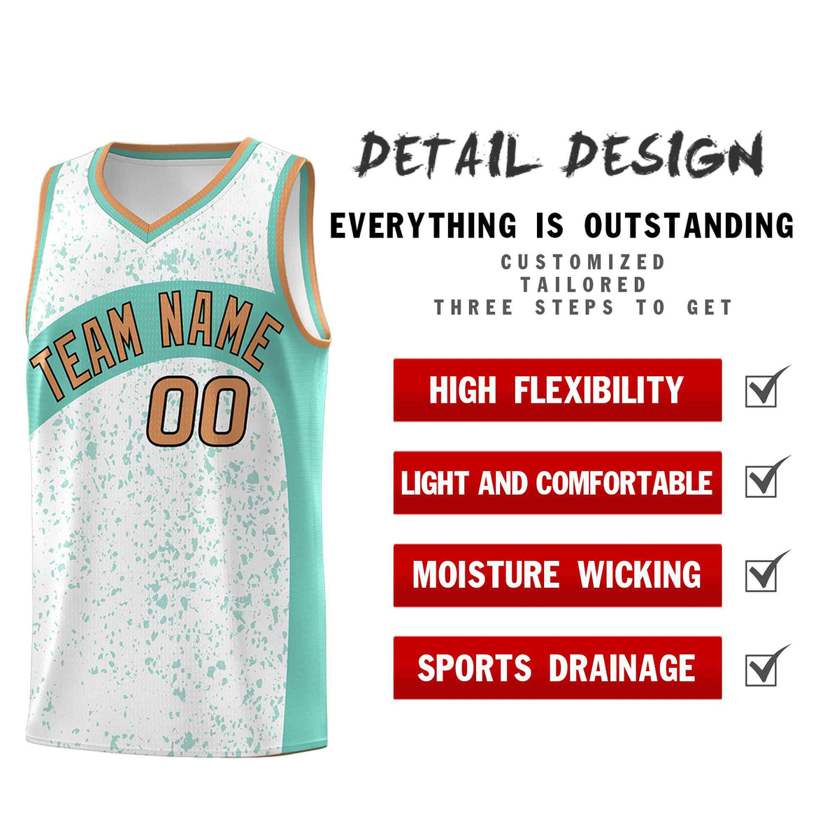 Custom White Bright Green Dot Graffiti Pattern Irregular Team Names Sports Uniform Basketball Jersey