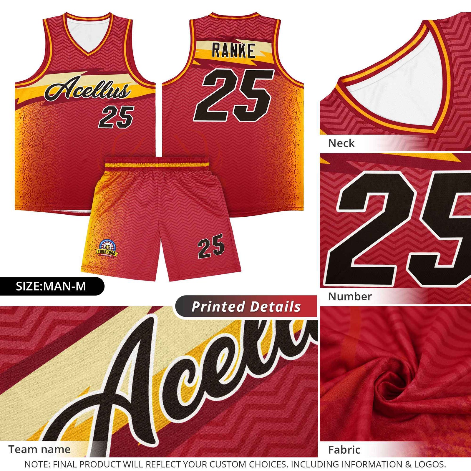 Custom Gold White Dot Graffiti Pattern Irregular Team Names Sports Uniform Basketball Jersey