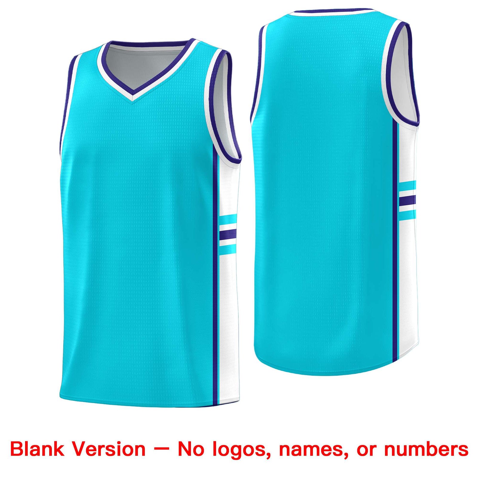 Custom Youth Basketball Jersey - Sky Blue White Two-Tone Classic Varsity Uniform